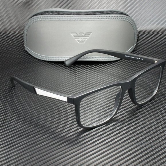 Emporio Armani Men's Matte Black Eyeglasses!